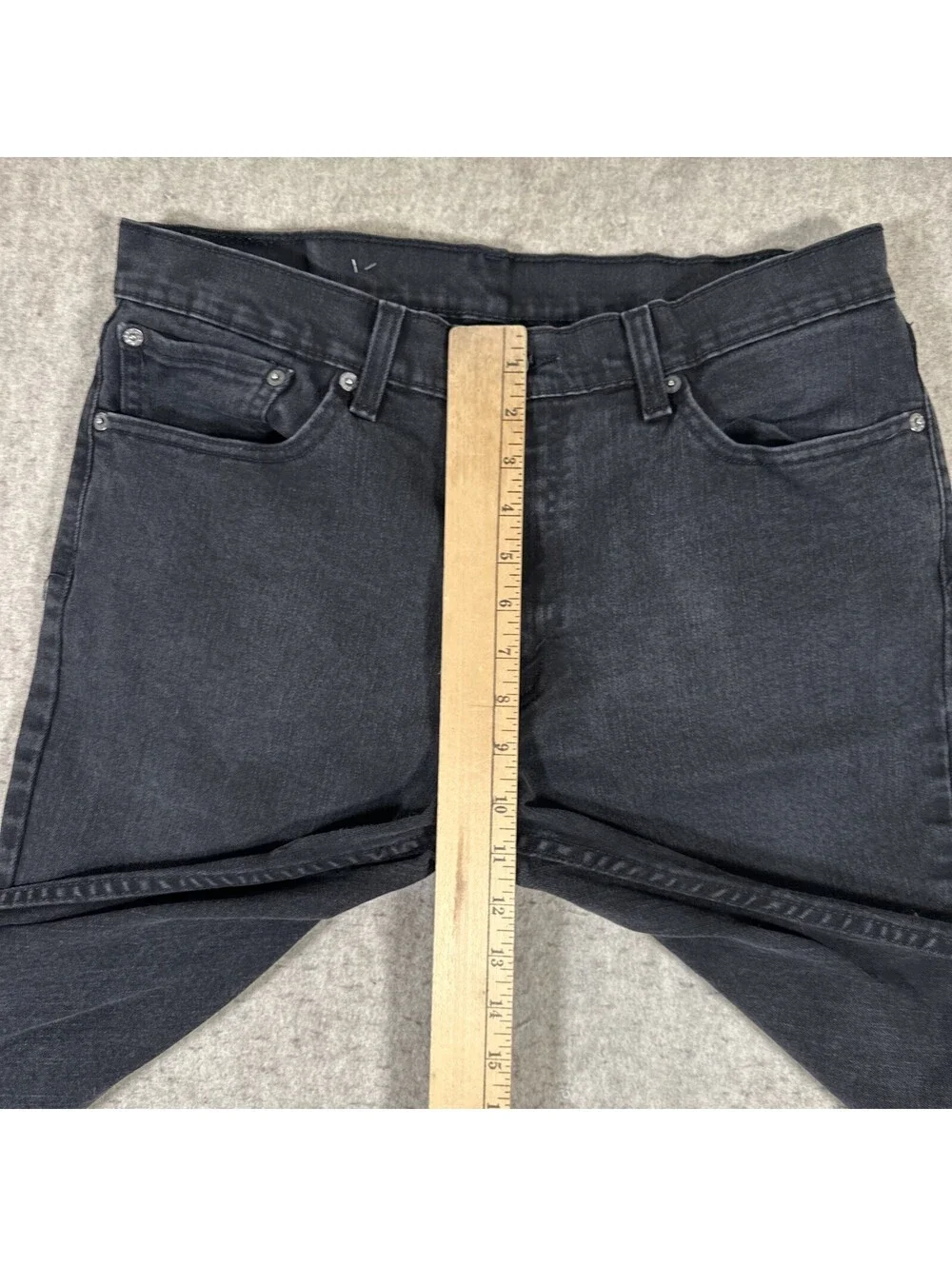 Levis 511 Original Fit Jeans 36 (34x30) Straight Leg Black Cotton/Elastane